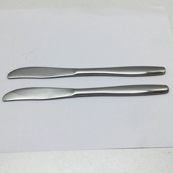 2 piece International Silver Random Rose Stainless Luxury Modern Solid Knife 8" - Picture 4 of 6